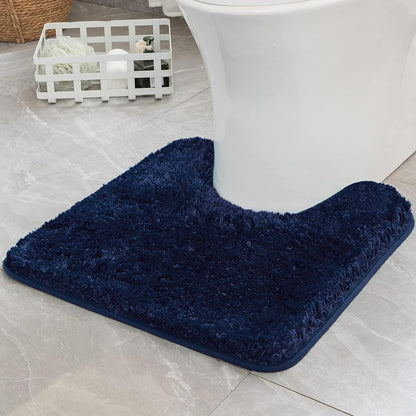 MIULEE Dark Purple Bathroom Rugs Soft Small Microfiber Bath Mat 16x24 Inch