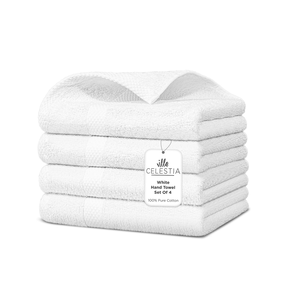 Villa Celestia 100% Cotton Bath Towel Set of 18-4 Bath Towels, 6 Hand Towels, 8 Wash Cloths, Sustainable, Soft, Highly Absorbent, Combed Cotton 18 Piece Set for Hotels, Spa, Bathroom, Dorm, Blue