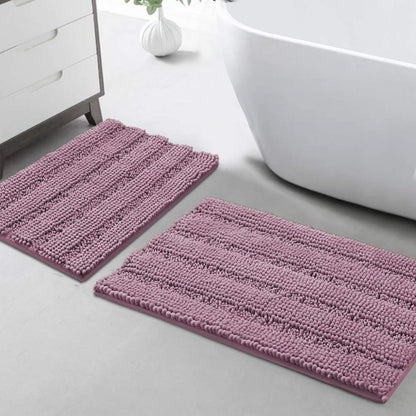 Turquoize Bathroom Runner Rug 17"x47", Soft Absorbent Chenille Bath Rug