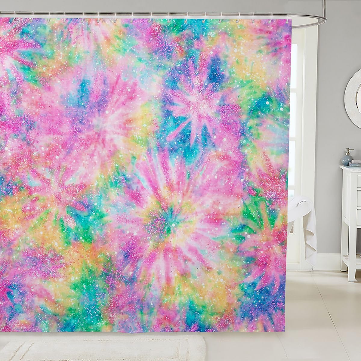 Leopard Print Shower Curtain Cheetah Safari Animal Bath Curtain Geometric Bathroom Shower Curtain Modern Abstract Pattern Bathroom Curtains Waterproof Cloth Fabric for Bathroom Decor 72" W x 72" L