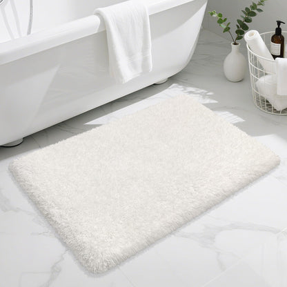 Pink Bathroom Rugs Non Slip 30"x20",Absorbent Bath Mat Quick Dry