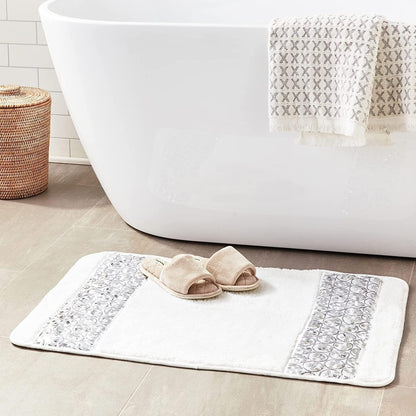 Zahari Home Sinatra Modern Bathroom Towel Set - 3 Piece Luxury Contemporary Decor Bling Champagne Gold Bath Towel Set Soft, Plush and Highly Absorbent