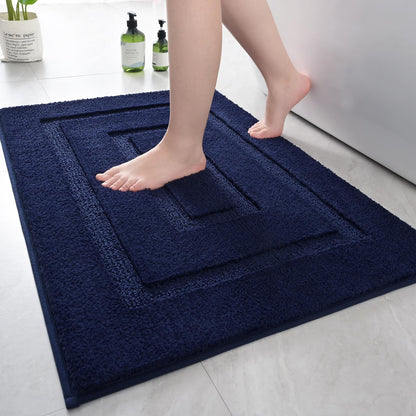 HOMORE Black Bathroom Rug 24x60 Inch Soft Absorbent Bathroom Runner Rug