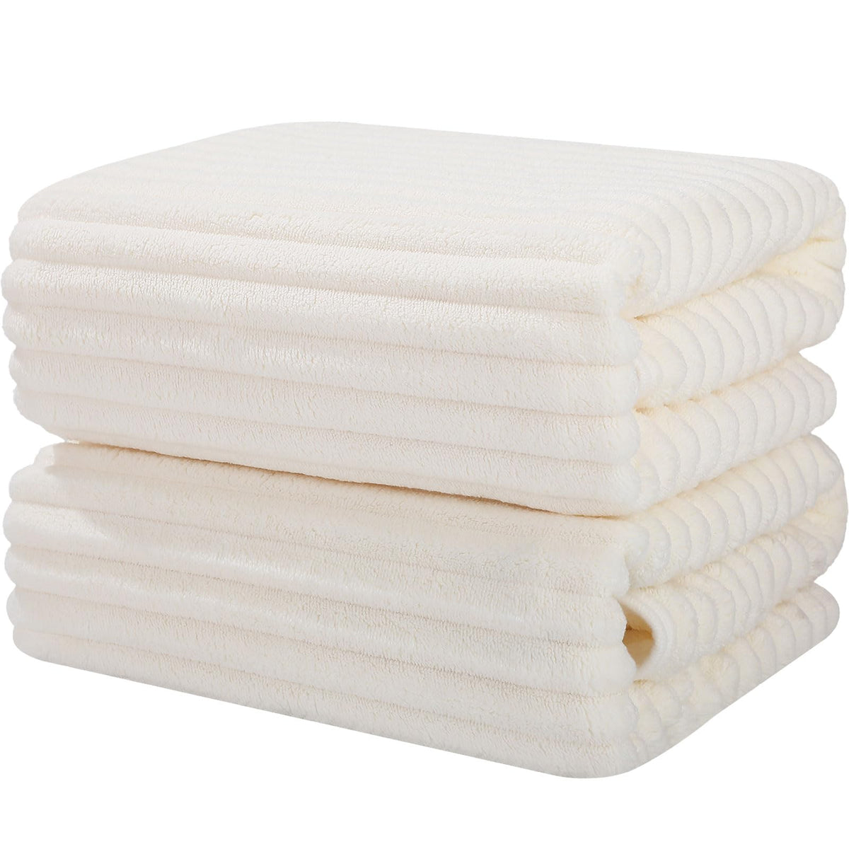 Luxury 4-Piece Quick-Dry Bath Towel Set 27.5X 55 Inches – Ultra Soft Microfiber for Bathroom, Bar, Pool, Gym & Travel – Elegant Twill Design