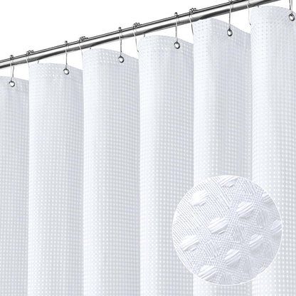 Sage Green Luxury Heavyweight Textured Fabric Shower Curtain Hotel,72x72