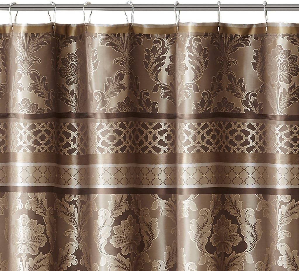Madison Park Taupe Shower Curtain, 72"x72"