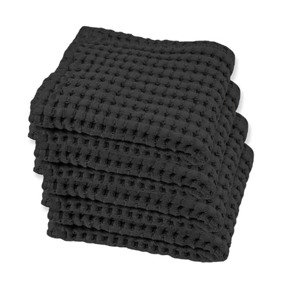 GILDEN TREE Waffle Hand Towels for Bathroom Quick Dry Large Luxury Lint Free Super Absorbent Cotton Hand Towels Set of 2, Modern Style (Cream)