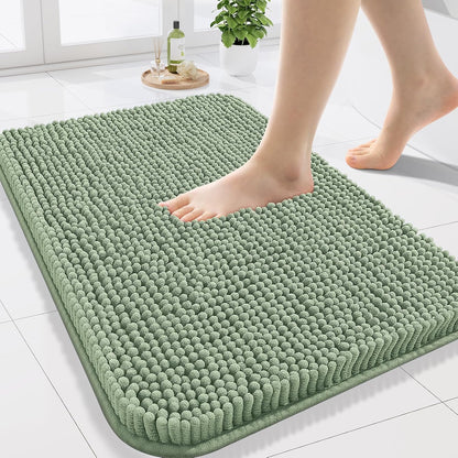 Arotive Bathroom Rugs 24x16, Soft Absorbent Shaggy Chenille Bath Rugs