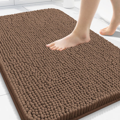 Arotive Bathroom Rugs 24x16, Soft Absorbent Shaggy Chenille Bath Rugs