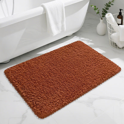Pink Bathroom Rugs Non Slip 30"x20",Absorbent Bath Mat Quick Dry