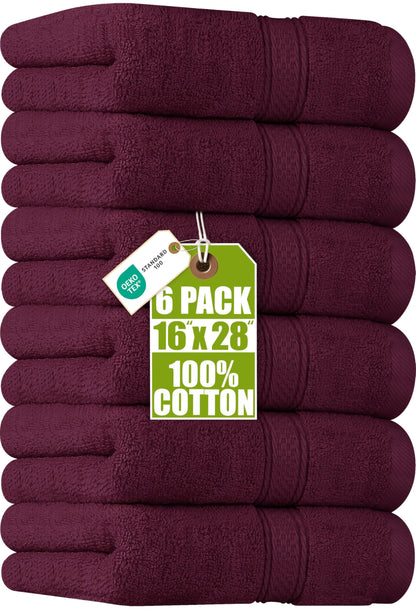 Utopia Towels 6 Pack Premium Hand Towels, 16x28 in, 600 GSM Cotton, Navy