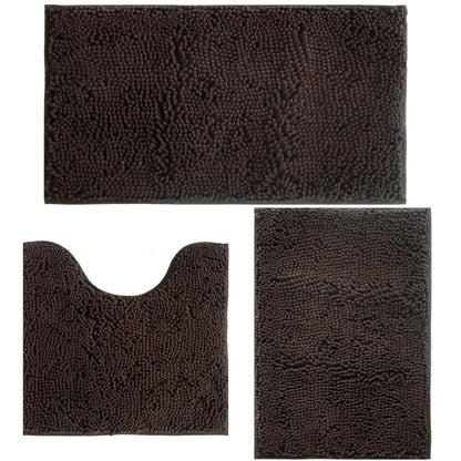 Bathroom Rugs Sets 3 Piece Non Slip,Bath Rugs with PVC Backing Bath Carpet,Bathroom Rug Washable,Absorbent,Plush Carpet Mats,Bath Mats for Bedroom, Kitchen,Tub,Home Decor (Turquoise)
