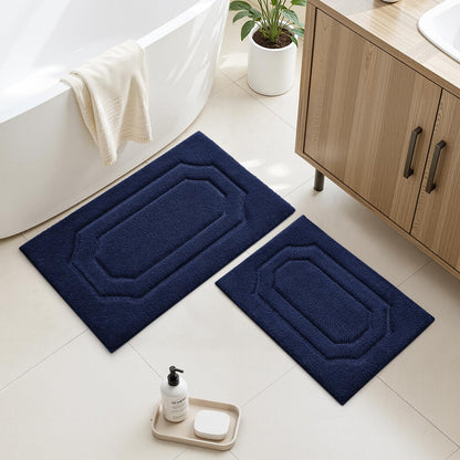 HOMEIDEAS Bathroom Rugs Sets 2 Piece Sage Green 16 * 24+20 * 32"