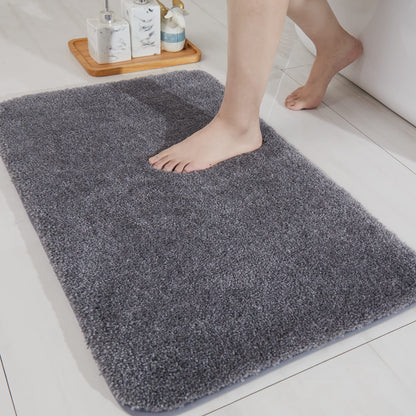 COSY HOMEER Extra Thick Bath Rugs for Bathroom Non Slip Bath Mat 20x32 Navy