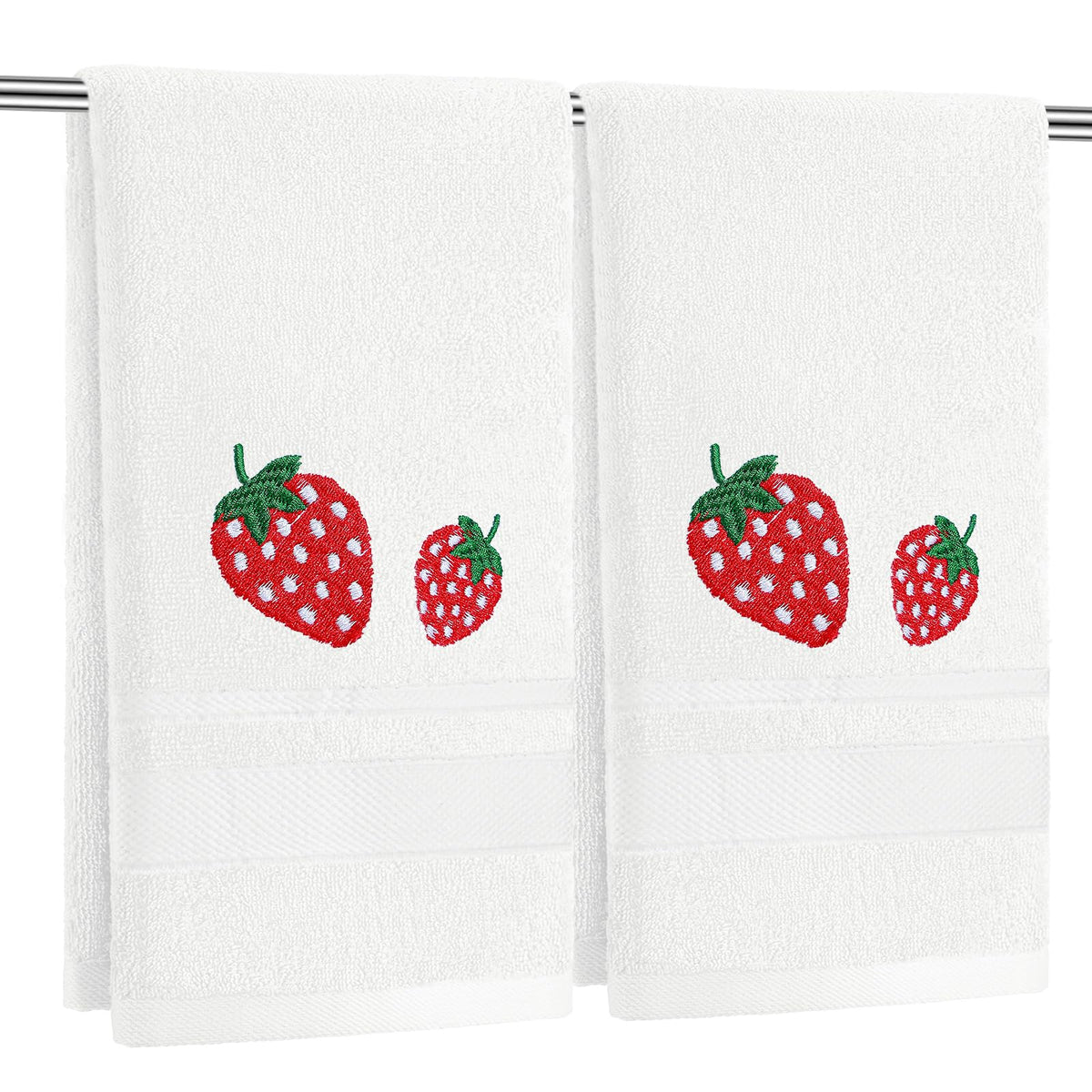 SmoothNovelty 2 Pcs Butterfly Hand Towels Purple Bathroom Decor 14x29 Inch