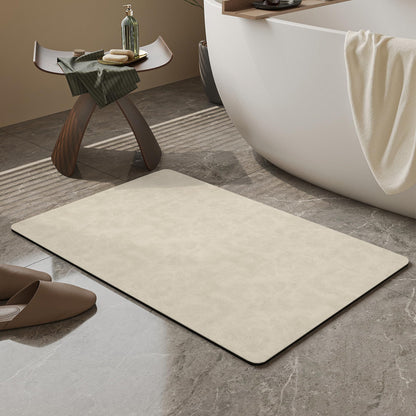 Mecko Bath Mat 16"x24",Ultra Thin Bathroom Rug fit Under Door Light Blue