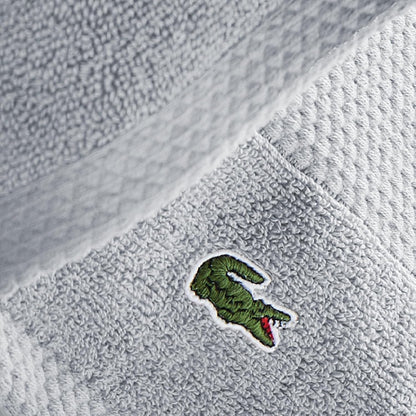 Lacoste Heritage 100% Supima Cotton Bath Towel 30" x 54", White