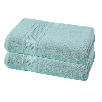 Melissa Linen Fingertip Towels 4 Pack, 100% Turkish Cotton, Small Hand Towels for Body and Face, 12 x 18 in, Soft and Absorbent, Quick Dry, Aqua Green (Light Teal/Seafoam)