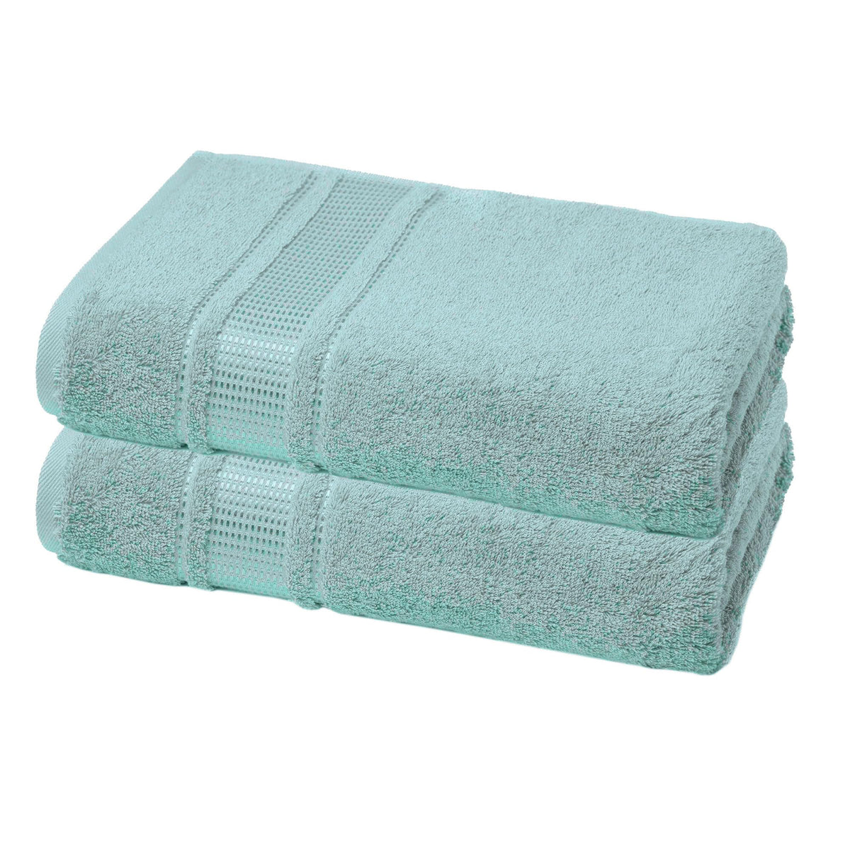 Melissa Linen Fingertip Towels 4 Pack, 100% Turkish Cotton, Small Hand Towels for Body and Face, 12 x 18 in, Soft and Absorbent, Quick Dry, Aqua Green (Light Teal/Seafoam)