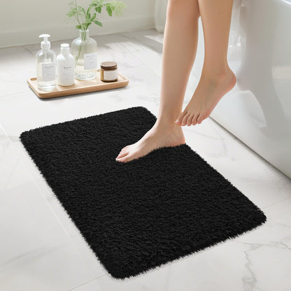 Pink Bathroom Rugs Non Slip 30"x20",Absorbent Bath Mat Quick Dry