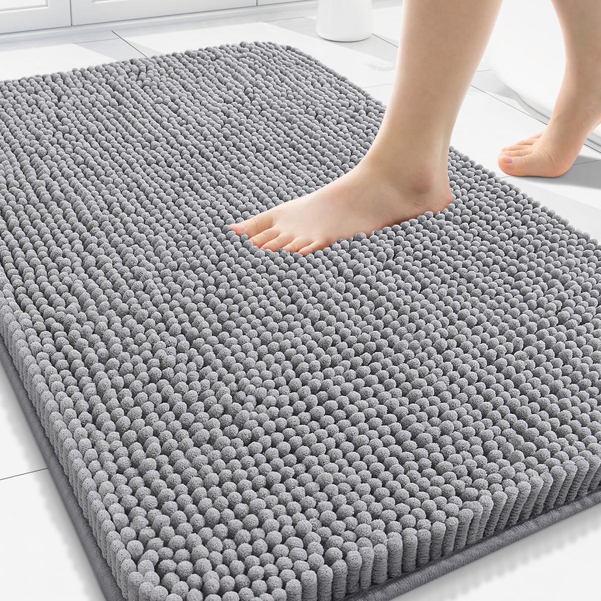Arotive Bathroom Rugs 24x16, Soft Absorbent Shaggy Chenille Bath Rugs