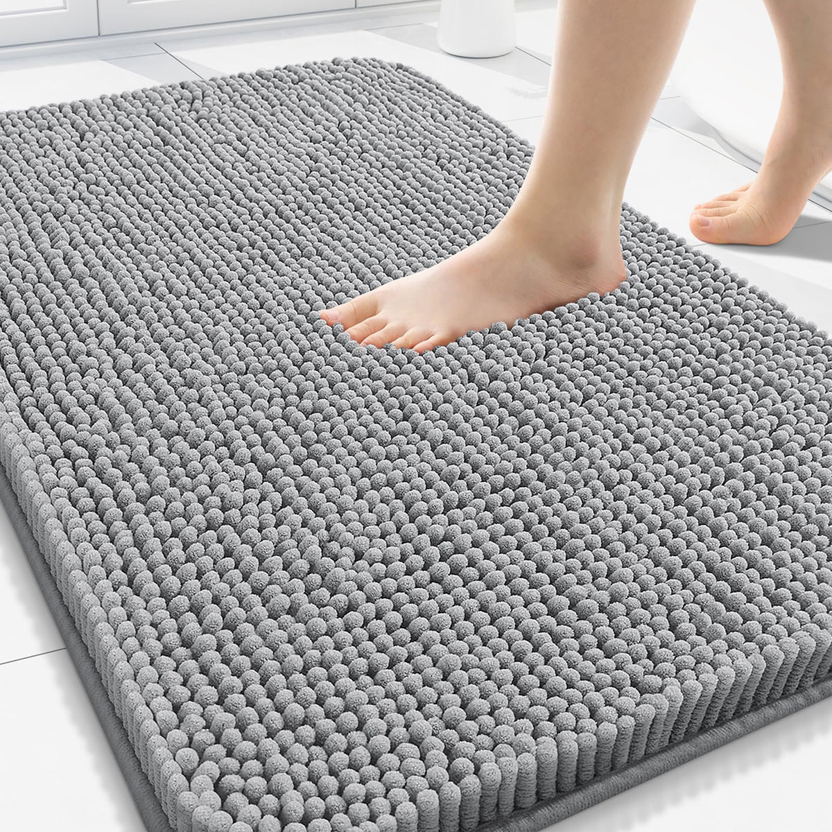 Arotive Bathroom Rugs 24x16, Soft Absorbent Shaggy Chenille Bath Rugs