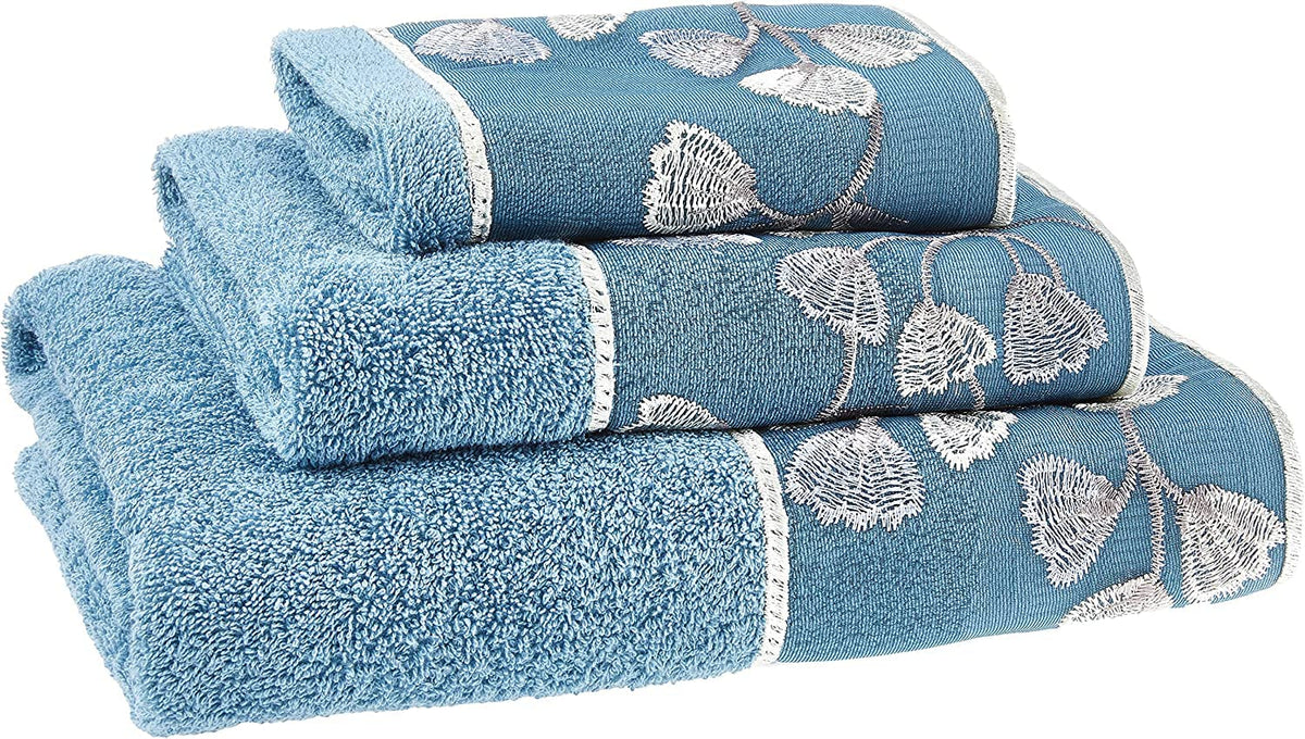 Zahari Home Sinatra Modern Bathroom Towel Set - 3 Piece Luxury Contemporary Decor Bling Champagne Gold Bath Towel Set Soft, Plush and Highly Absorbent
