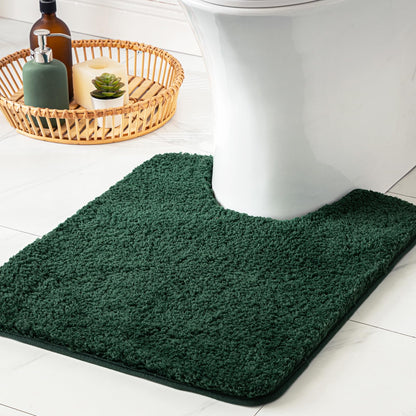 MIULEE Dark Purple Bathroom Rugs Soft Small Microfiber Bath Mat 16x24 Inch