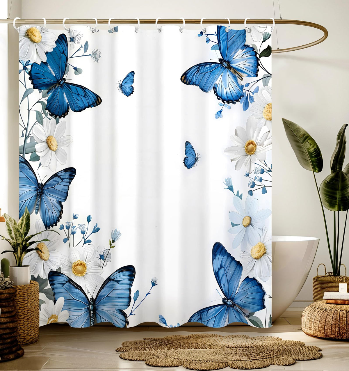 Bathroom Shower Curtain Cute Cortinas para Baño 72 x 72, Boho