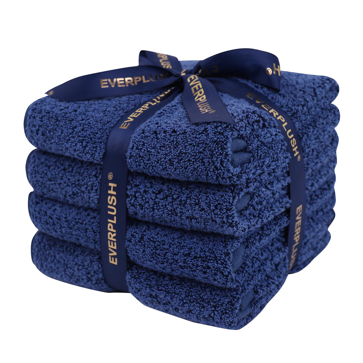 Everplush 4-Piece Premium Hand Towel Sets: Super-Soft, Highly Absorbent & Quick Drying Bathroom Towels – Versatile for Hotel, Bathroom, Shower, Spa, 16x30 Inches(Brown, 16" x 30")