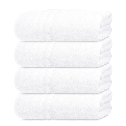 Tens Towels 4 Piece Bath Towels 27x54 Inches, Sky Blue