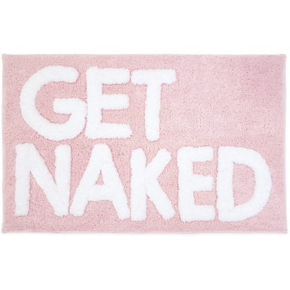 New Mungo Get Naked Bath Mat Pink - Blush Bathroom Rugs - Bath Mat - 31" x 20"
