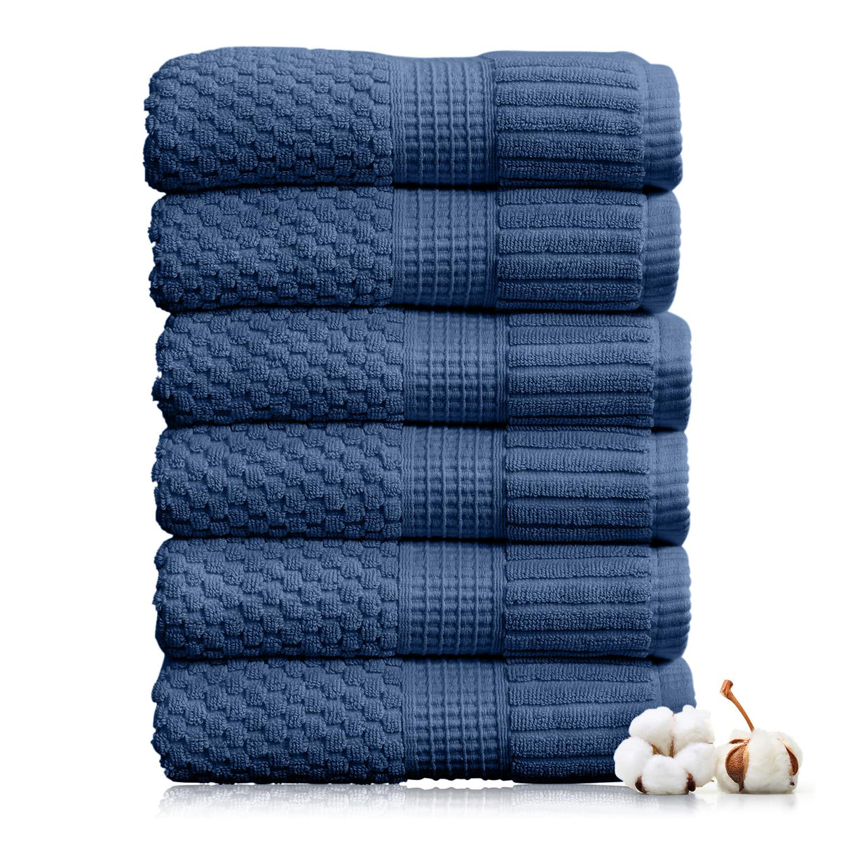 NY Loft 100% Cotton 4-Pack Bath Towel Set | White | Oeko-TEX | Quick-Dry