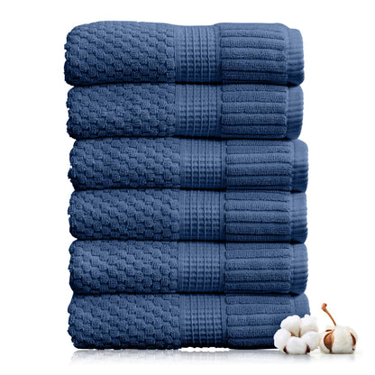 NY Loft 100% Cotton 4-Pack Bath Towel Set | White | Oeko-TEX | Quick-Dry