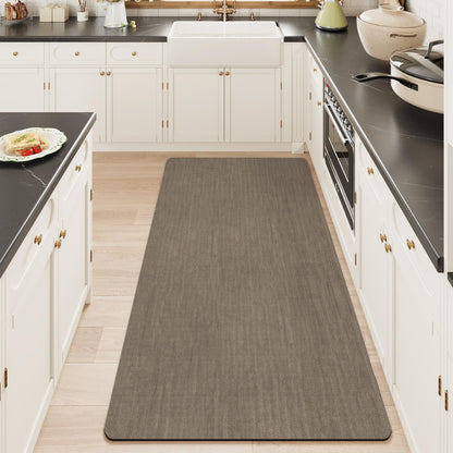 Mecko Bath Mat 16"x24",Ultra Thin Bathroom Rug fit Under Door Light Blue