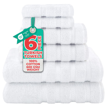 American Soft Linen 100% Cotton Luxury Turkish Towels, 4 PC Bath Towel Set