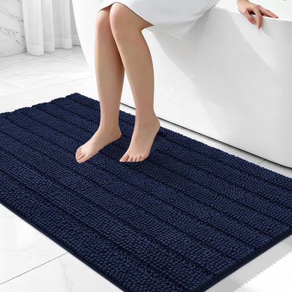 Bcoimo Bath Rug Mat,48x24 High Absorbent Latte Long Bathroom Runner Rugs