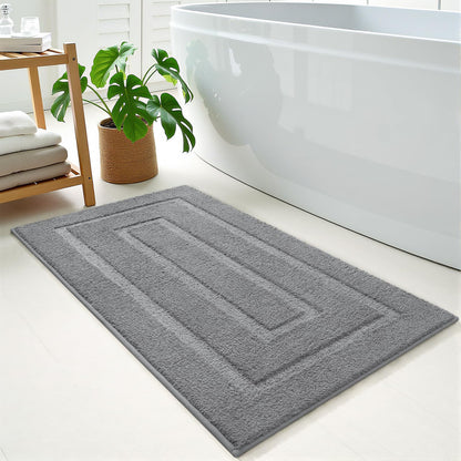 HOMORE Black Bathroom Rug 24x60 Inch Soft Absorbent Bathroom Runner Rug