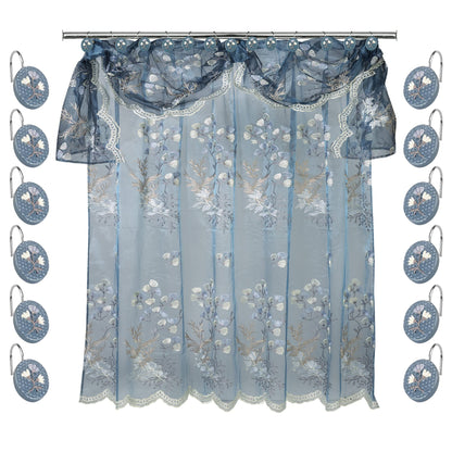 Zahari Home Larrisa Floral Bathroom Rug Luxury Bath Rug Washable Contemporary Decor Beautiful Shower Mat Unique Design Stylish Non Slip Shower Mat Flower Bath Rug Bath Shower Tub Decor