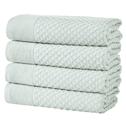 Great Bay Home Bath Towels - 100% Cotton 6 Piece Towel Set - Diamond Waffle Weave - Absorbent, Durable, Quick-Dry Towels for Bathroom (Copper)