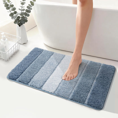 COSY HOMEER Bathroom Rugs 24x17,Ultra Soft Absorbent Bath Mat,Grey