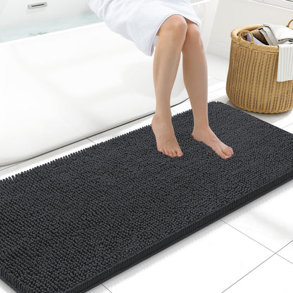 Arotive Bathroom Rugs 24x16, Soft Absorbent Shaggy Chenille Bath Rugs