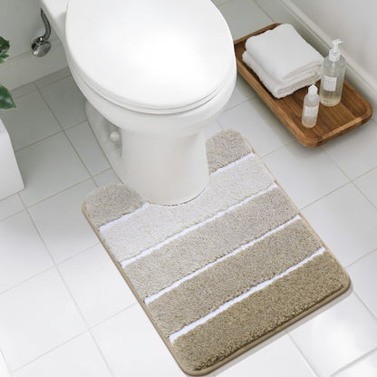 COSY HOMEER Bathroom Rugs 24x17,Ultra Soft Absorbent Bath Mat,Grey