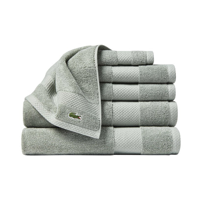 Lacoste Heritage 100% Supima Cotton Bath Towel 30" x 54", White