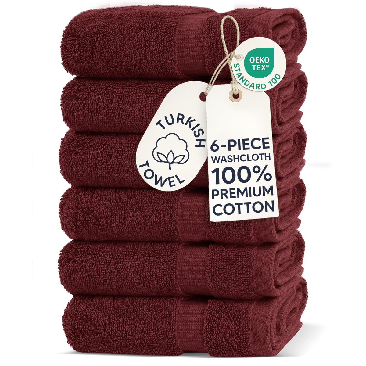 Chakir Turkish Linens 100% Cotton 4-Pack Bath Towels 27x54, Gray