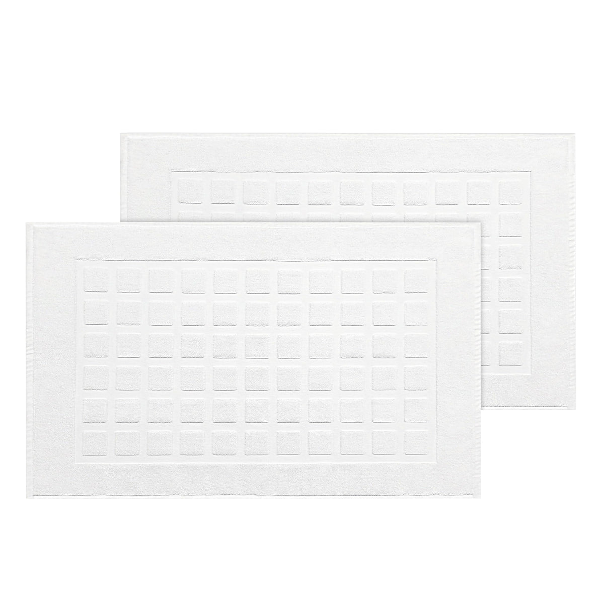 COTTON CRAFT Bath Mats - 2 Pack Tub Shower Floor Mat - 21x30- Azure Blue