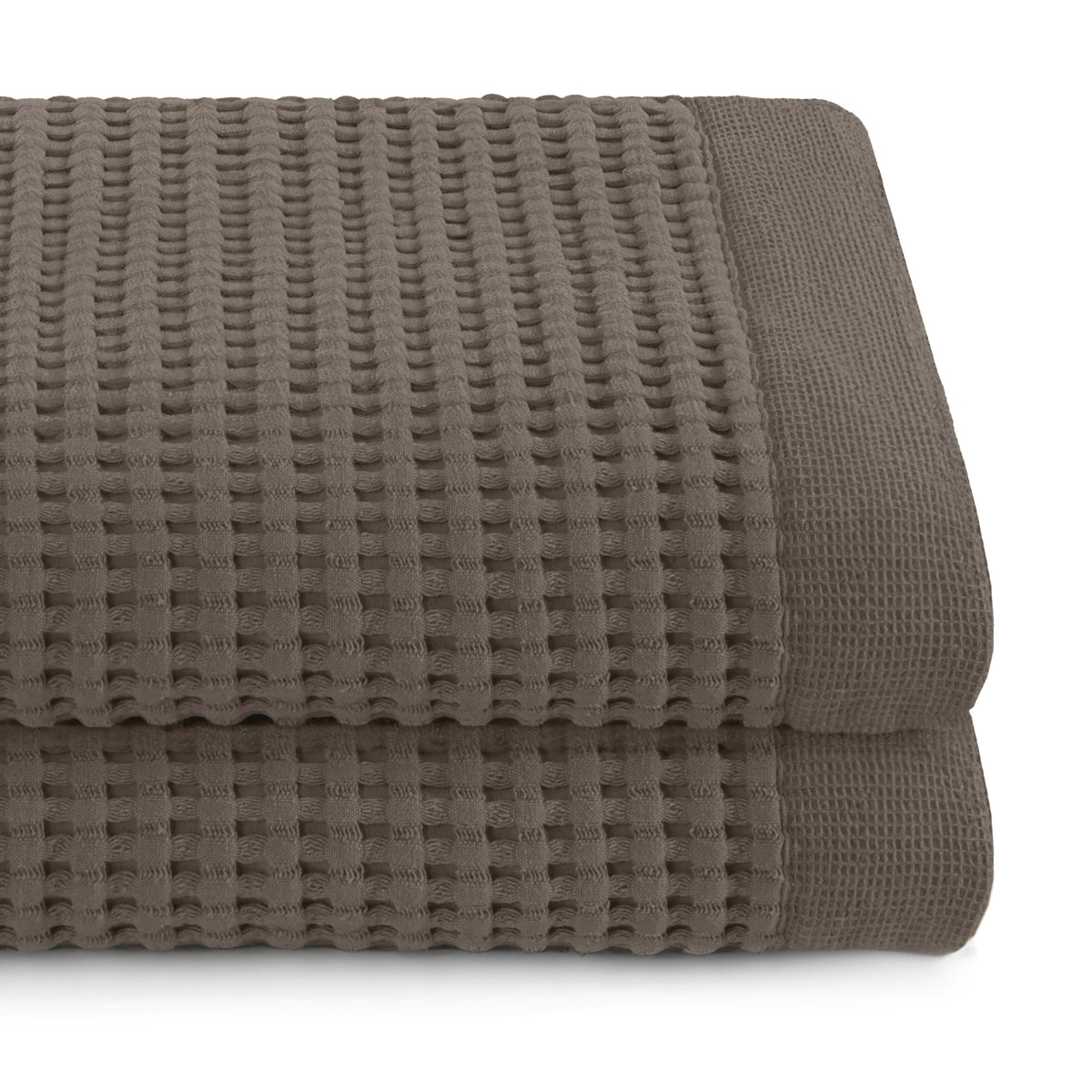 GILDEN TREE Waffle Hand Towels for Bathroom Quick Dry Large Luxury Lint Free Super Absorbent Cotton Hand Towels Set of 2, Modern Style (Cream)