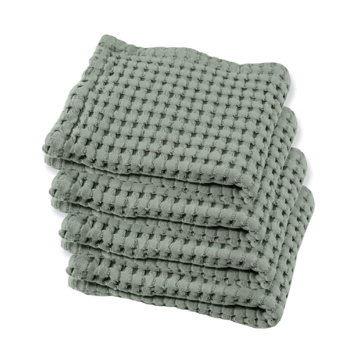 GILDEN TREE Waffle Hand Towels for Bathroom Quick Dry Large Luxury Lint Free Super Absorbent Cotton Hand Towels Set of 2, Modern Style (Cream)