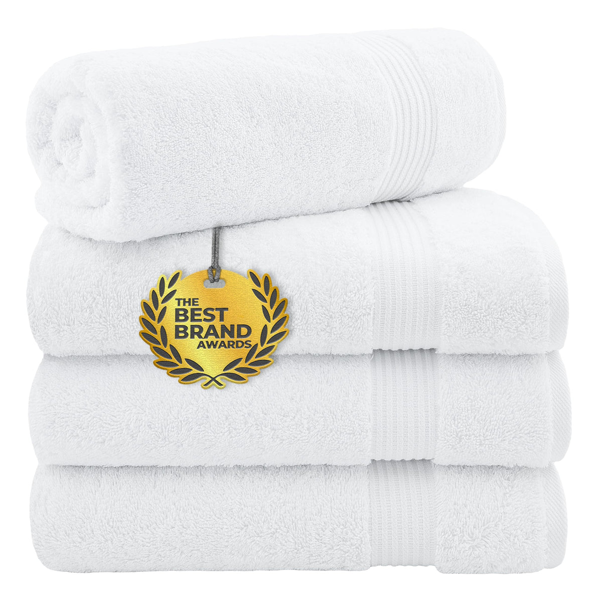 Cotton Paradise 100% Cotton Turkish Towel Set, Soft Absorbent Quick Dry, 6 Piece Towel Set, Beige