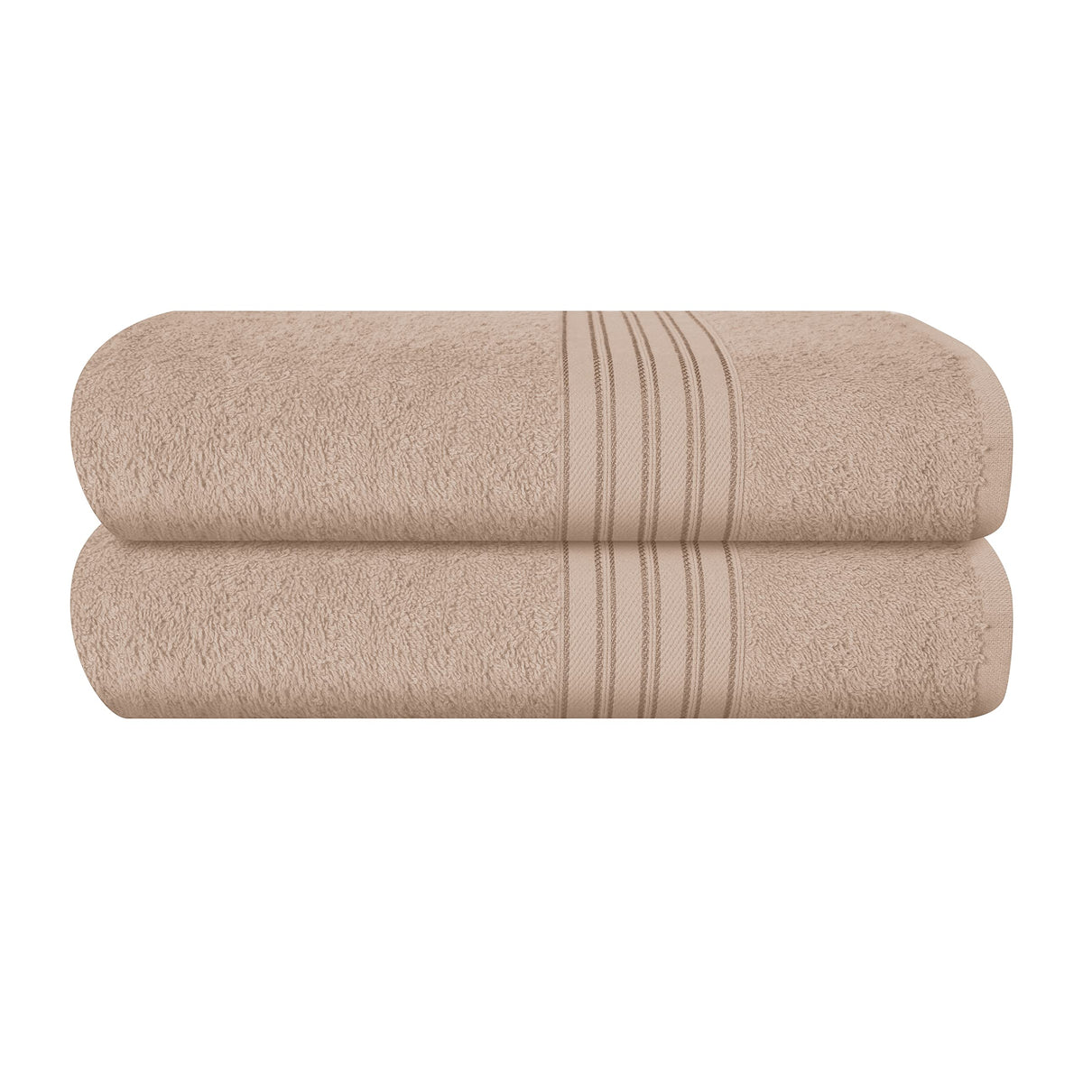 BOUTIQUO 6 Pack Cotton Towel Set, Contains 2 Bath Towels 28x55 inch, 2 Hand Towels 16x24 inch & 2 Wash Coths 12x12 inch, Ideal Everyday use, Ultra Soft Compact & Lightweight - Purple